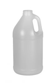 1/2 Gallon Round Natural Plastic Bottle