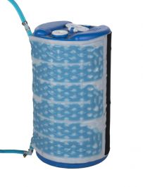 Fluxwrap blanket designed to regulate temperature inside of 15 gallon drums