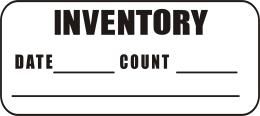 Inventory Label - Inventory, Date, Count