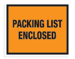 Packing List Envelope - Orange