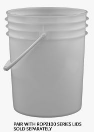 Natural 5 gallon pail