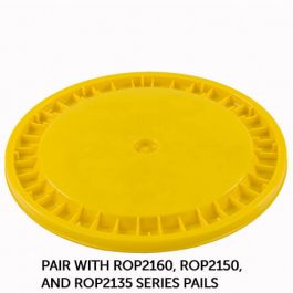 Snap on yellow cover for 5 gallon pail