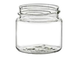1 oz Clear Straight Sided Single Wall PET Jar With 38-400 Neck