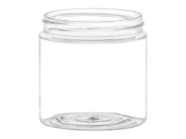 4 OZ Clear Straight Sided Single Wall PET Jar With 89-400 Neck