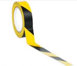 Vinyl Safety Marking Tape - 3 Inch Black/Yellow