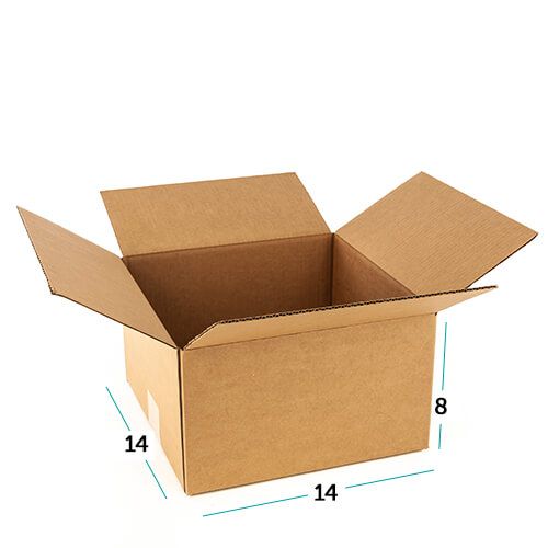 BOX USA B4428 Tall Corrugated Boxes Pack of 25 Kraft 4L x 4W x 28H 