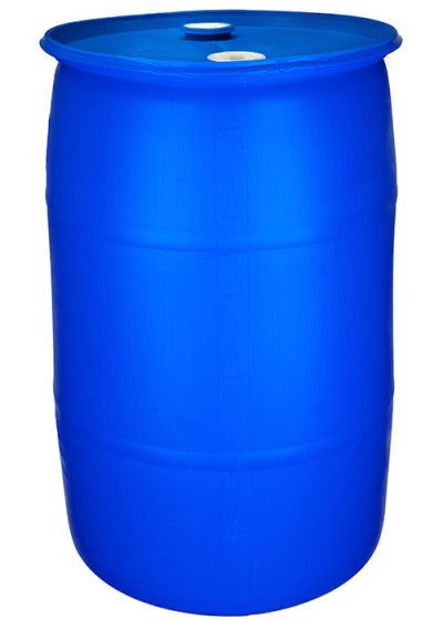 55 Gallon Closed Head Plastic Drum Blue Un Rated Fittings