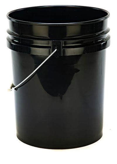 5 Gallon Round Plastic Bucket Dolly - Black