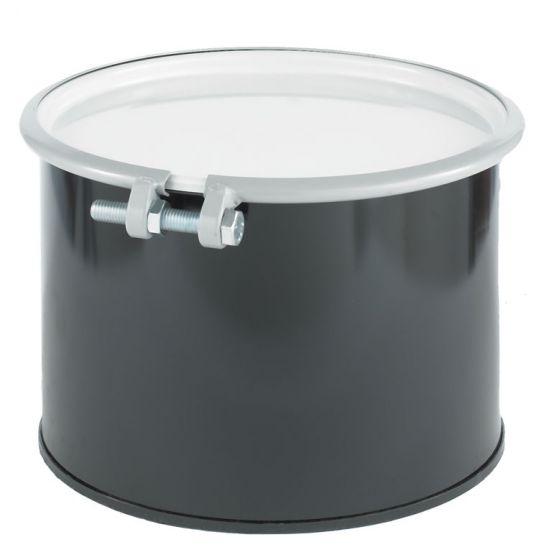 5 Gallon Steel Pail, Open Head, Rust Inhibitor - Black - Best Containers