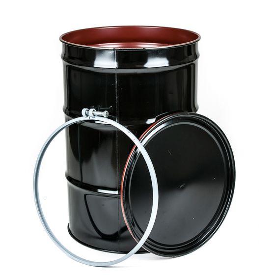 55 gallon Drum Ring with 4 inch Bolt12-Gauge Open-Head Steel Drums 