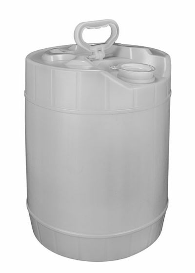 Un Rated Natural 5 Gallon Bucket w/Metal Handle & Lid w/Rieke Pour