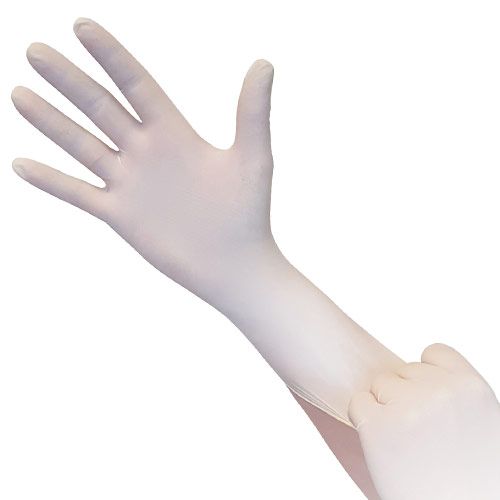zakdoek Brein Stamboom Latex Examination Gloves, Powder Free, White – X-Large