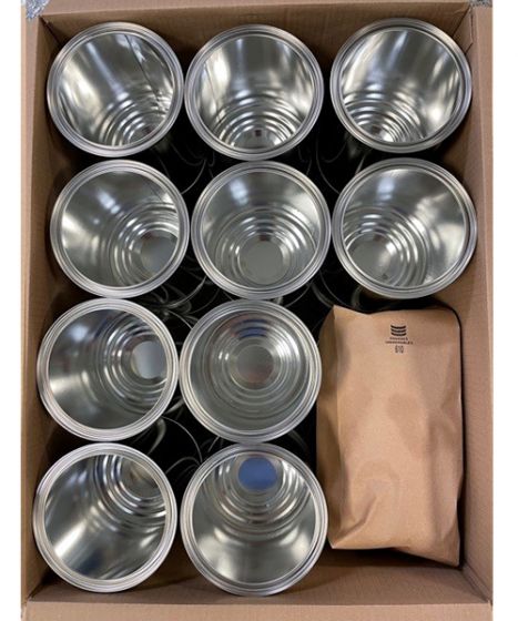 2gal Unlined Steel Paint Cans (Plug Lid) - Silver 1800T27
