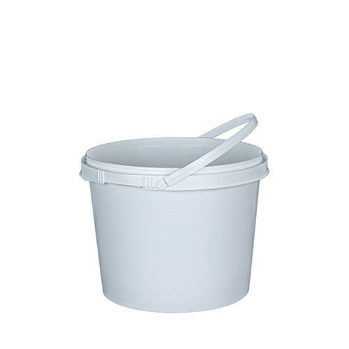 62329-001-08 10 lb Round Plastic Container - IPL Commercial Series - Basco  USA