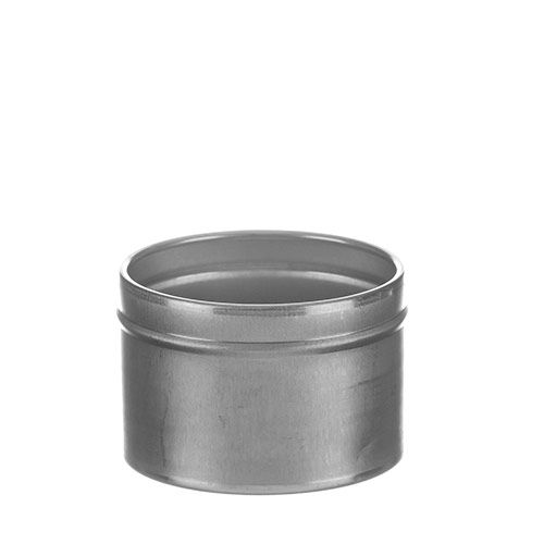 CTKcom 6-Packs 3 oz Screw Top Metal Tins Aluminum Tin Cans Gram Jar,90ml  Empty Slip Slide Round Containers For Lip